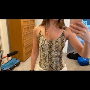 Snakeskin bodysuit
